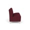 Lesro Siena Lounge Reception Armless 3 Seat Tandem Seating No Center Arms, Brushed Steel, OH Wine Uph SN3102 - alternate 3